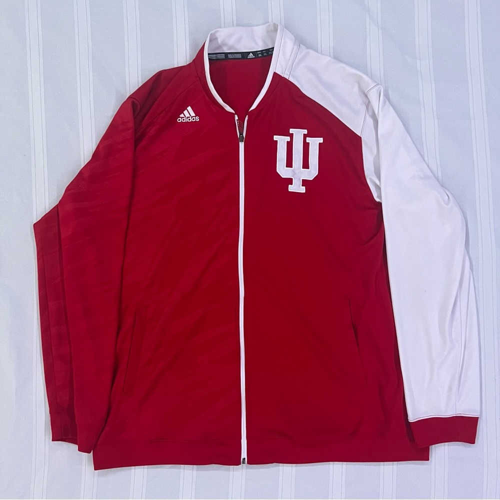 Men’s Adidas Indiana University ON-COURT Player Warmup Jacket (Size XXL)
